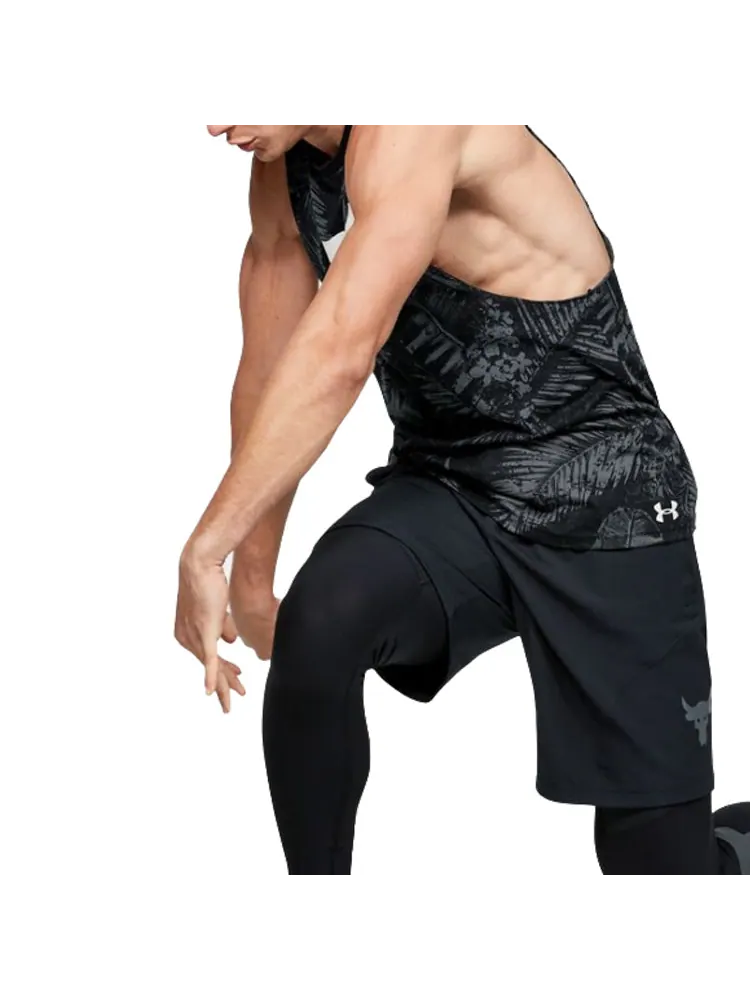 Спортивный топ Under Armour Project Rock Aloha Camo Tank Top 'Black Grey' 1351590-001 — изображение 6 из 6, черный серый