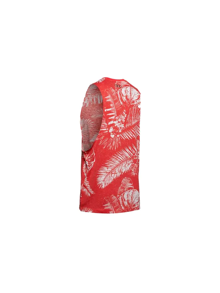 Спортивный топ Under Armour Project Rock Aloha Camo Tank Top 'Red' 1351590-608 — изображение 2 из 3, красный