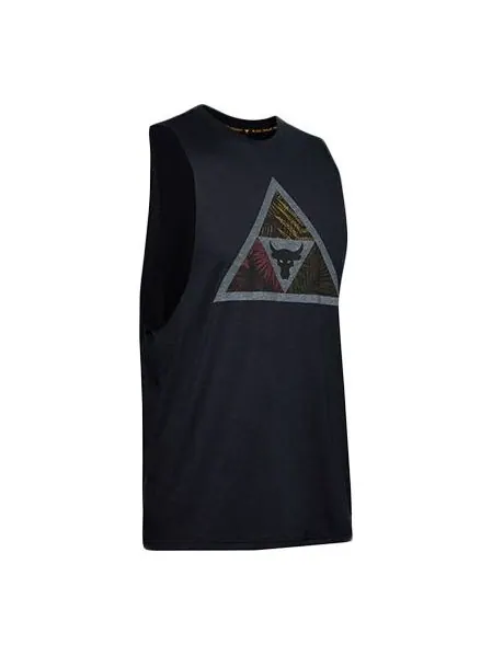 Спортивный топ Under Armour Project Rock Mana Tank Top 'Black' 1351589-001 — изображение 1 из 5, черный