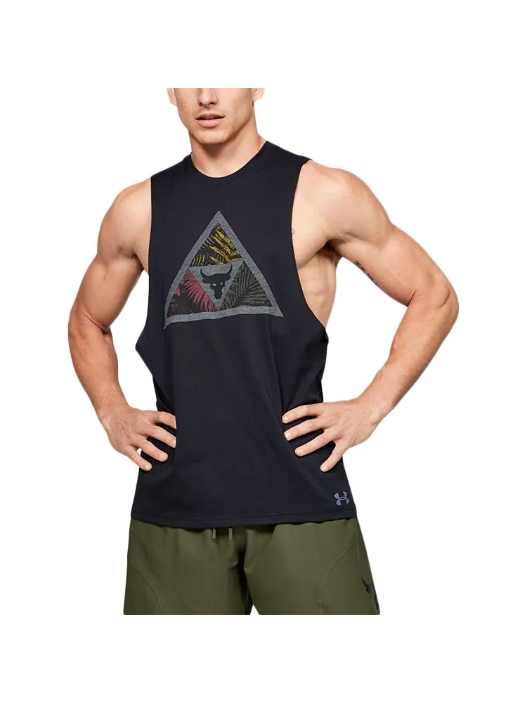 Спортивный топ Under Armour Project Rock Mana Tank Top 'Black' 1351589-001 — изображение 3 из 5, черный