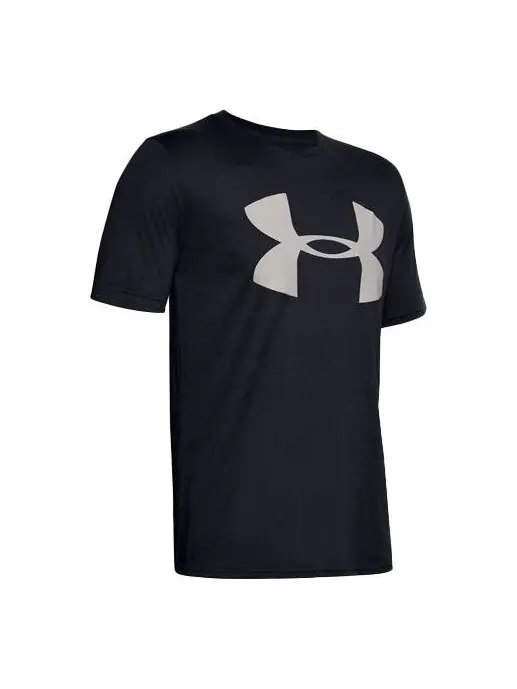 Футболка men's big logo reflective short sleeve black Under Armour — изображение 1 из 4, черный