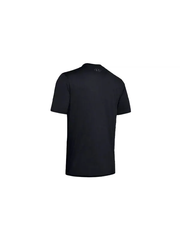 Футболка men's big logo reflective short sleeve black Under Armour — изображение 2 из 4, черный