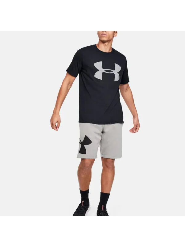 Футболка men's big logo reflective short sleeve black Under Armour — изображение 3 из 4, черный