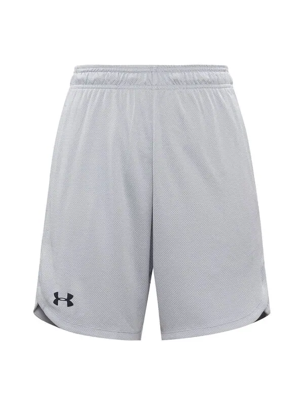 Шорты knit performance training shorts 'modern grey' Under Armour — изображение 1 из 4, серый