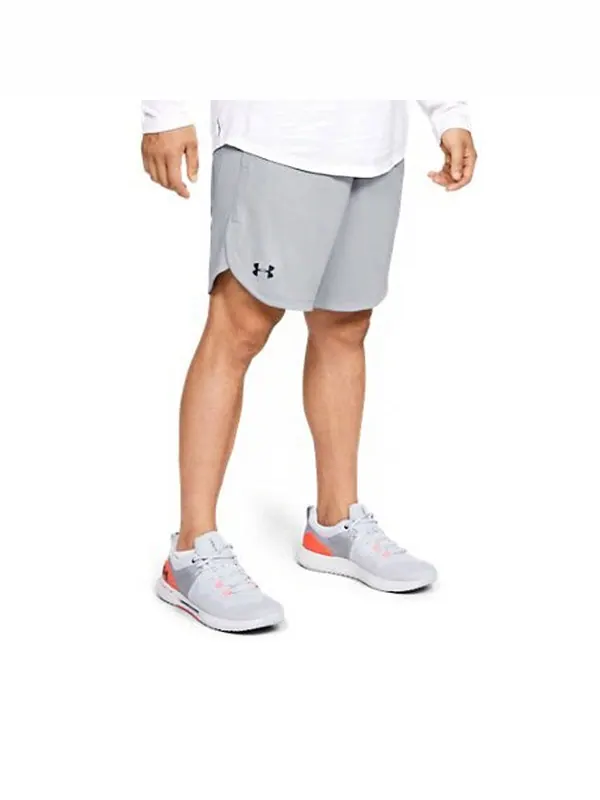 Шорты knit performance training shorts 'modern grey' Under Armour — изображение 3 из 4, серый