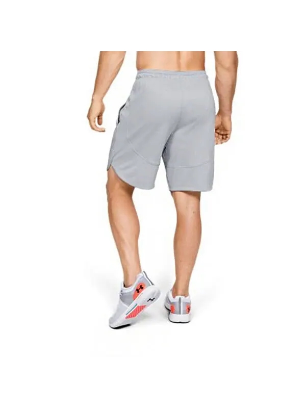 Шорты knit performance training shorts 'modern grey' Under Armour — изображение 4 из 4, серый