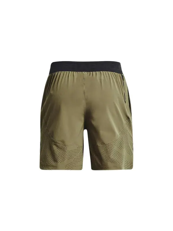 Шорты stretch woven shorts 'olive green' Under Armour — изображение 2 из 4, оливковый зеленый