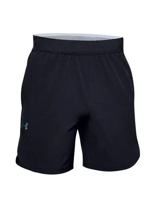 Шорты stretch woven shorts 'black' Under Armour — изображение 1 из 4, черный