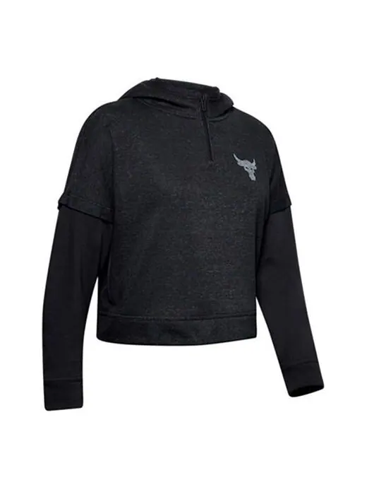 Толстовка project rock terry hat black Under Armour — изображение 1 из 4, черный