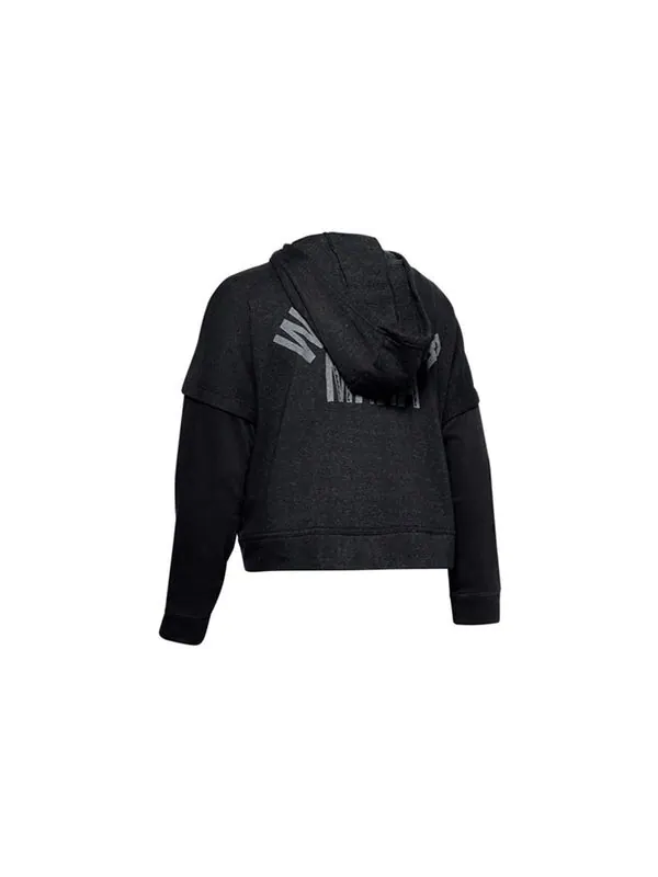 Толстовка project rock terry hat black Under Armour — изображение 2 из 4, черный