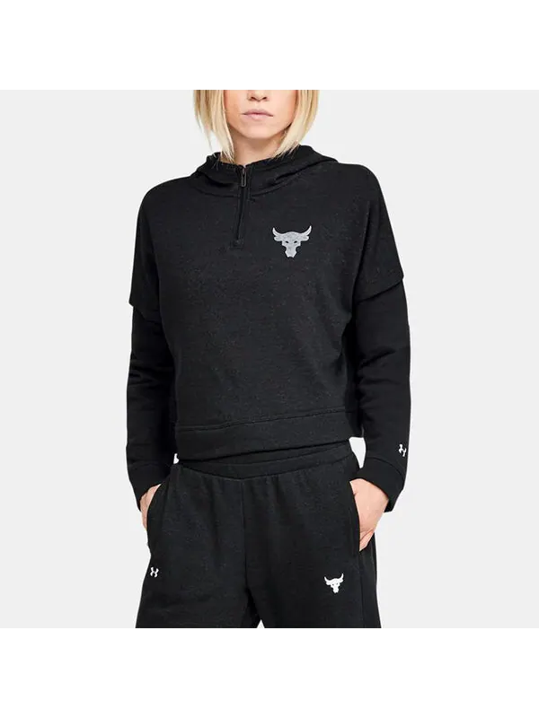 Толстовка project rock terry hat black Under Armour — изображение 4 из 4, черный