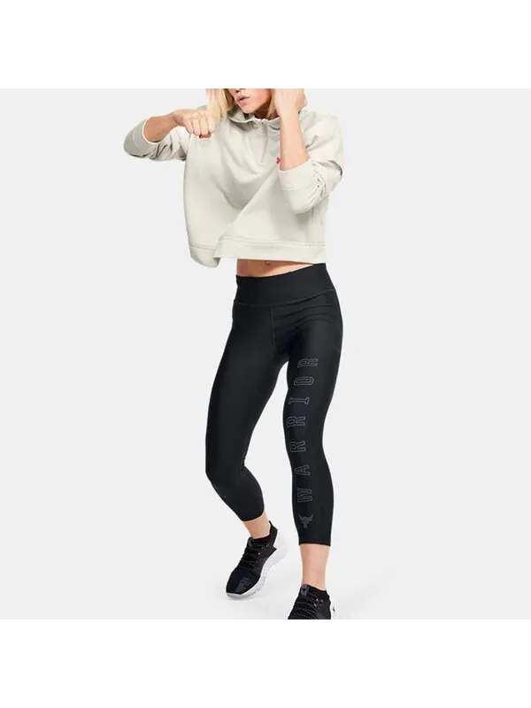 Толстовка x project rock terry hoodie 'white pink' Under Armour — изображение 3 из 4, белый/розовый