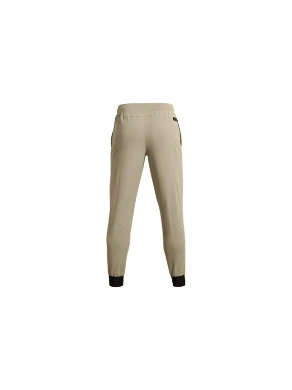 Брюки ua unstoppable joggers 'beige' Under Armour — изображение 2 из 4, бежевый