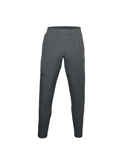 Брюки flex woven tapered pants 'pitch gray' Under Armour — изображение 1 из 4, серый