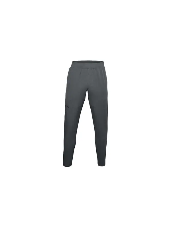Брюки flex woven tapered pants 'pitch gray' Under Armour — изображение 2 из 4, серый