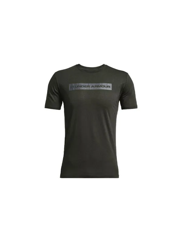 Футболка bar originators of performance training sports short sleeve men's green Under Armour — изображение 2 из 4, зеленый