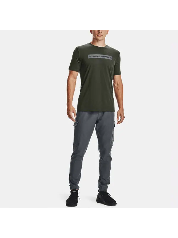 Футболка bar originators of performance training sports short sleeve men's green Under Armour — изображение 3 из 4, зеленый