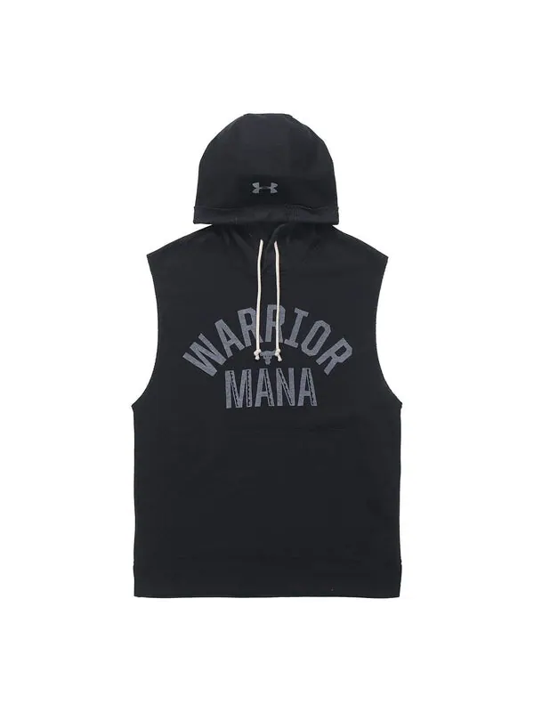 Футболка men's project rock training sports hooded sleeveless black Under Armour — изображение 1 из 4, черный