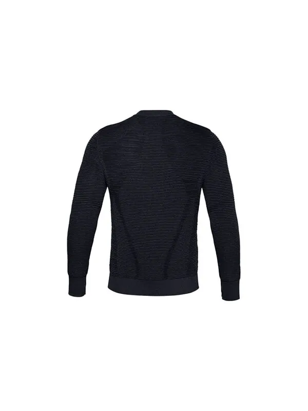 Свитер intelliknit phantom 2.0 crew sweater 'black' Under Armour — изображение 2 из 4, черный
