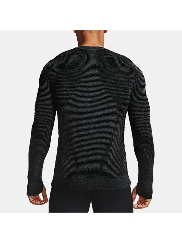 Свитер intelliknit phantom 2.0 crew sweater 'black' Under Armour — изображение 4 из 4, черный