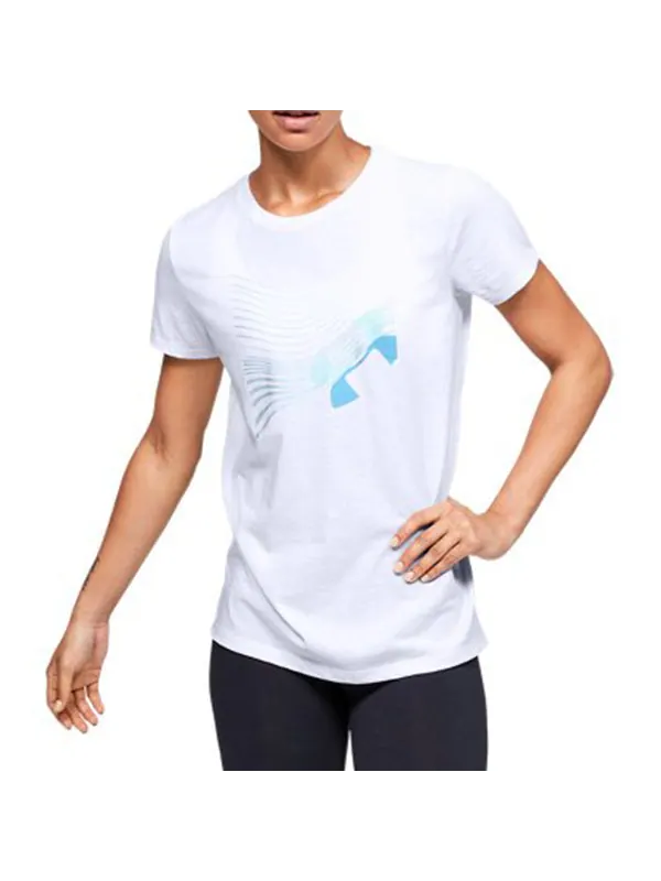 Футболка branded training sports short sleeve white Under Armour — изображение 3 из 4, белый