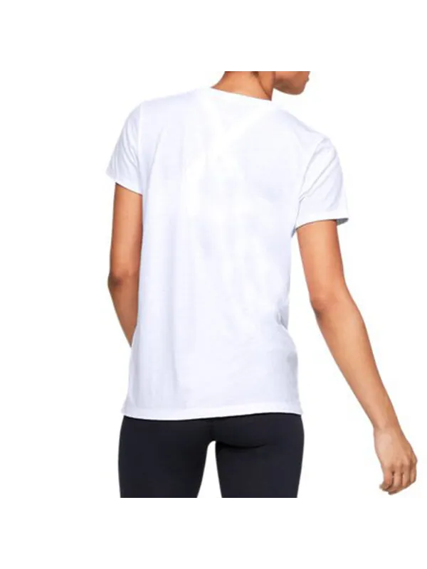 Футболка branded training sports short sleeve white Under Armour — изображение 4 из 4, белый