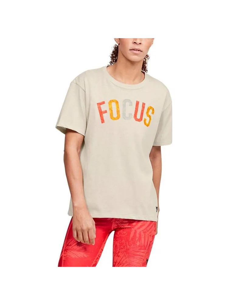 Футболка (WMNS) Under Armour Project Rock Tee White — изображение 3 из 8, белый