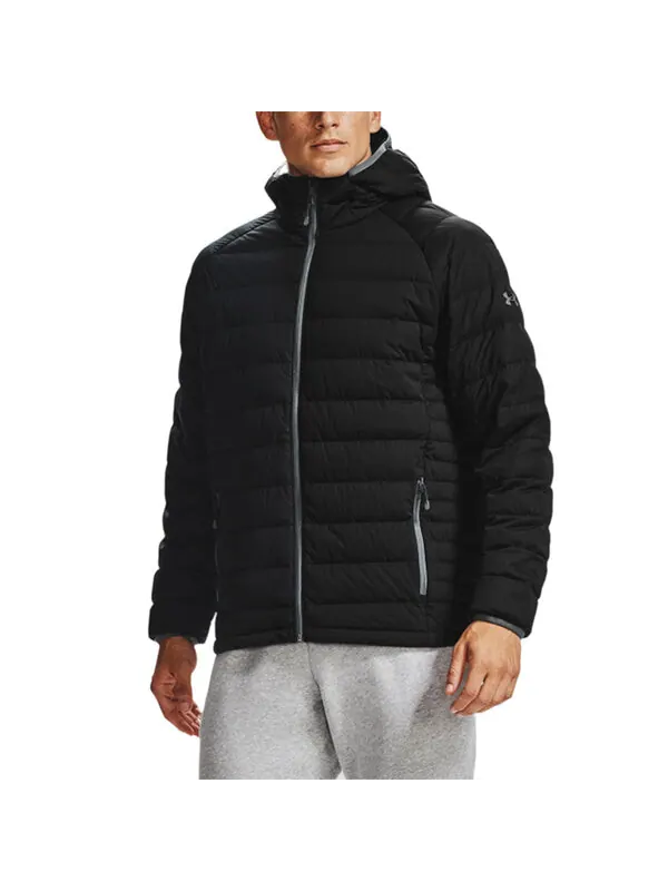 Куртка packable stretch fleece down jacket 'black' Under Armour — изображение 1 из 2, черный