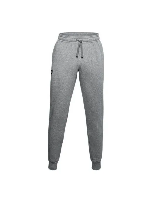 Брюки rival fleece joggers 'grey' Under Armour — изображение 1 из 4, серый
