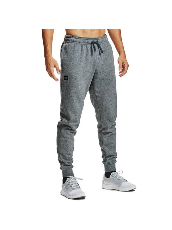Брюки rival fleece joggers 'grey' Under Armour — изображение 3 из 4, серый