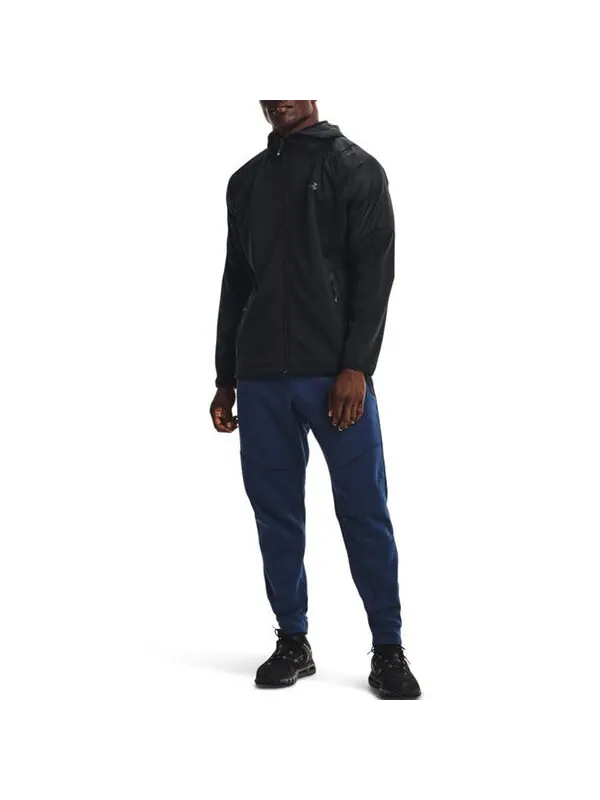 Куртка coldgear swacket hoodie jacket 'black' Under Armour — изображение 3 из 4, черный/серый
