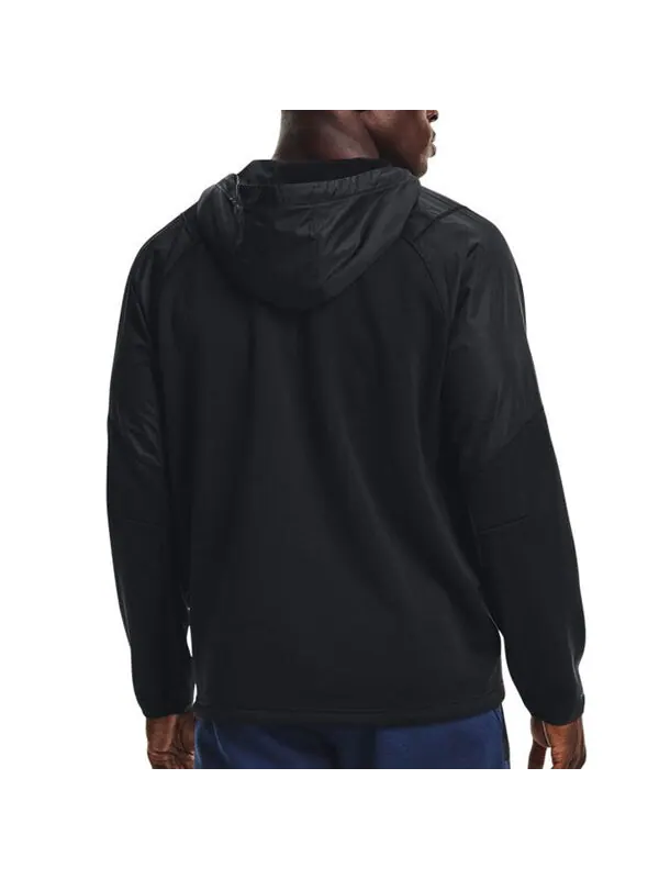 Куртка coldgear swacket hoodie jacket 'black' Under Armour — изображение 4 из 4, черный/серый
