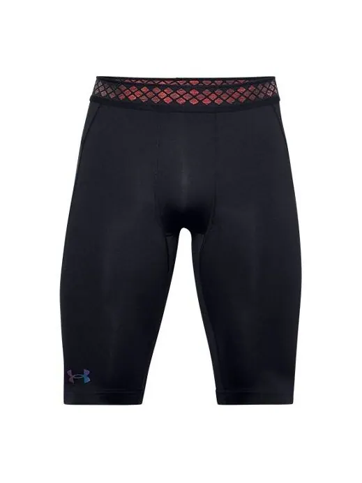 Шорты rush heatgear 2.0 long shorts 'black' Under Armour — изображение 1 из 4, черный