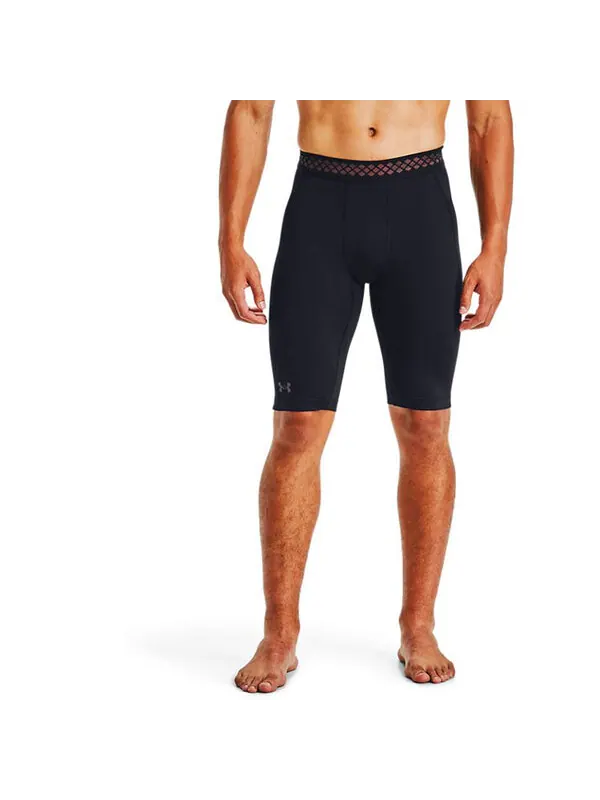 Шорты rush heatgear 2.0 long shorts 'black' Under Armour — изображение 4 из 4, черный