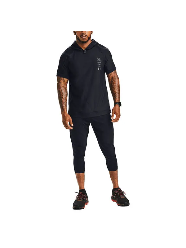 Брюки run anywhere 7 points pants 'black' Under Armour — изображение 3 из 4, черный