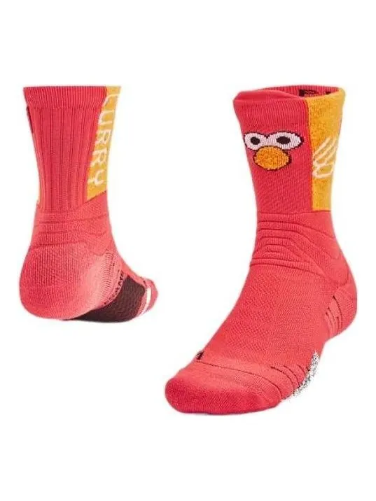 Носки Under Armour Curry x Sesame Street Playmaker Crew Socks 'Elmo'