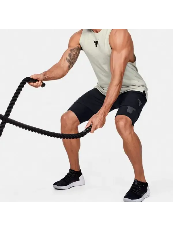 Шорты project rock unstoppable shorts 'black' Under Armour — изображение 4 из 4, черный