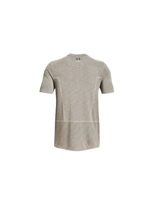 Футболка seamless t-shirt 'summit white' Under Armour — изображение 2 из 4, белый/черный