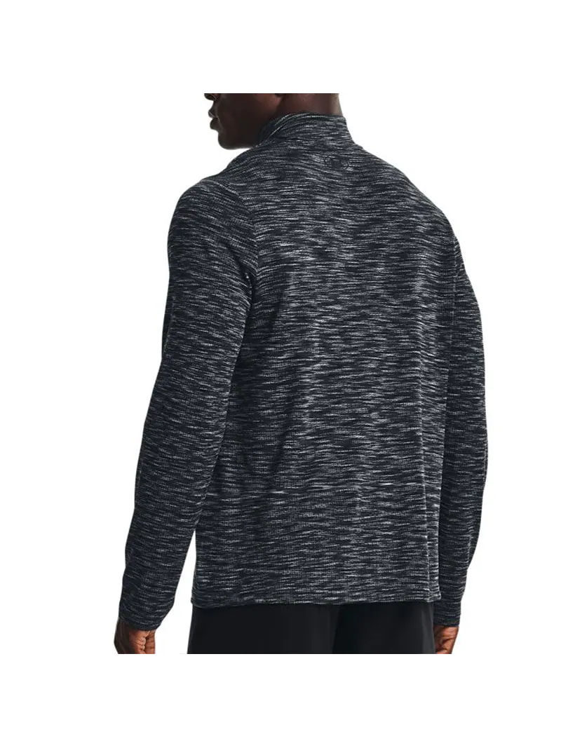 Спортивный топ Under Armour Seamless 1/2 Zip Top 'Grey Black' 1359875-012 — изображение 4 из 5, серый черный