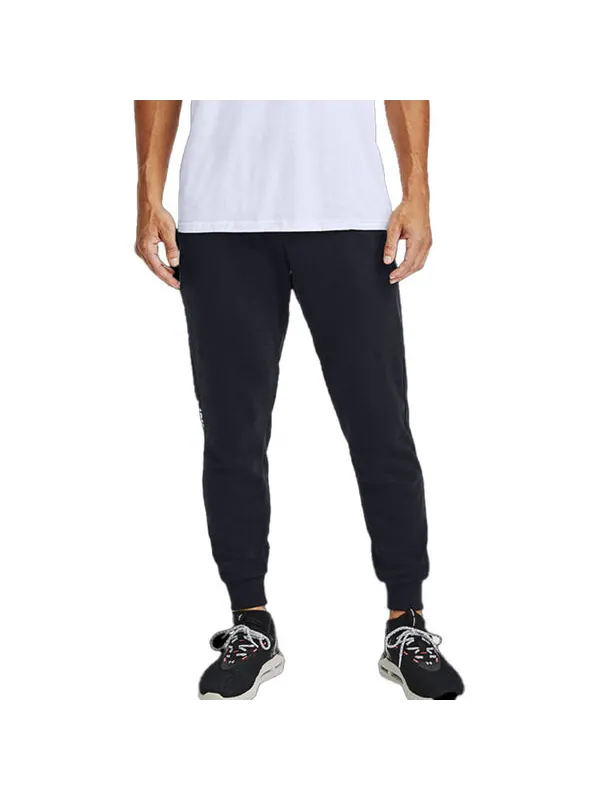 Брюки rival wordmark jogger fleece pants 'black' Under Armour — изображение 4 из 4, черный