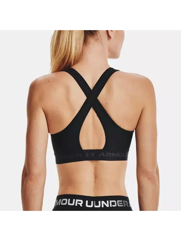 Спортивный бюстгальтер Under Armour Crossback Mid — изображение 4 из 4, черный