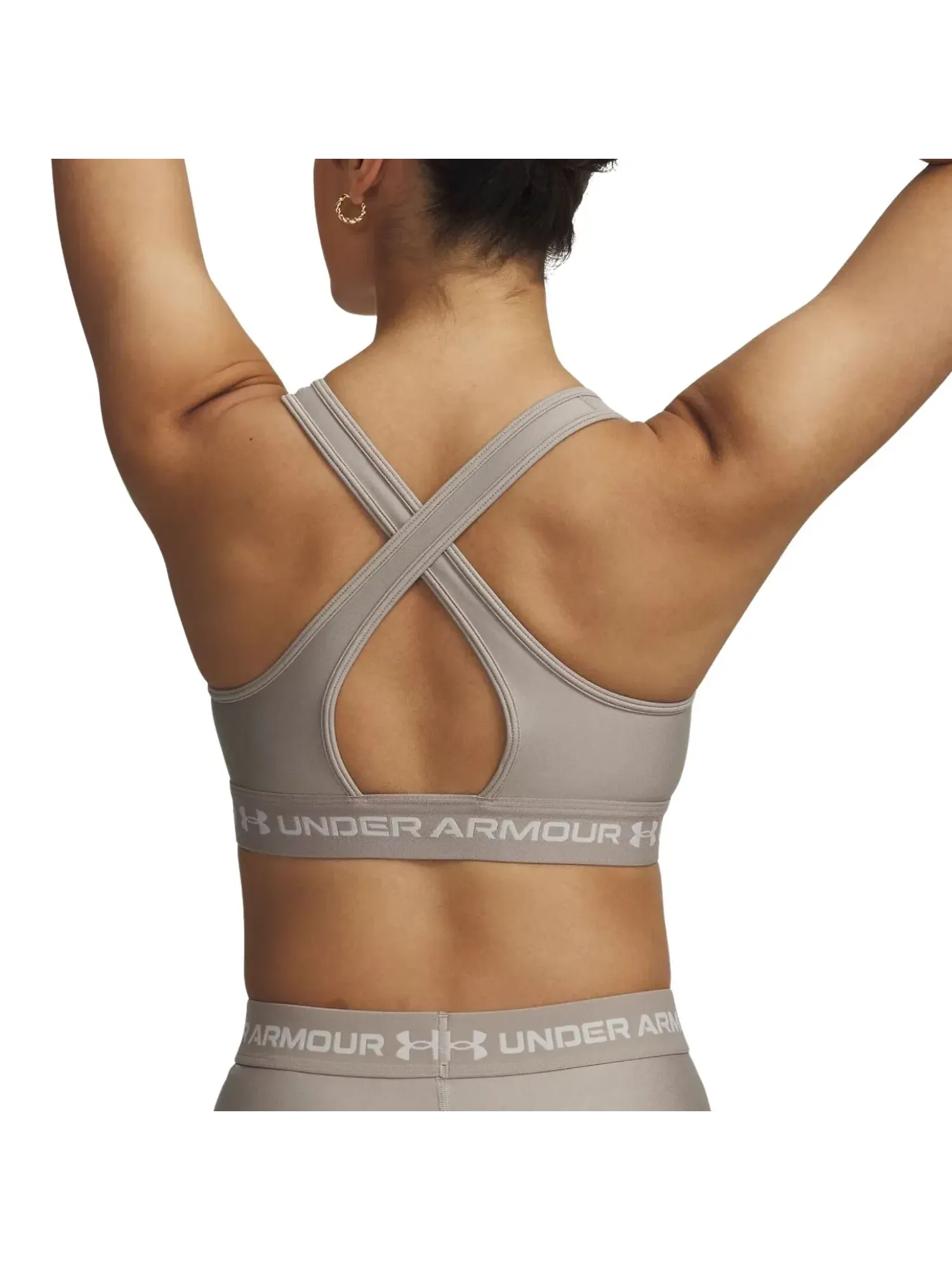 Спортивный бюстгальтер Under Armour Crossback Mid — изображение 2 из 2, серый