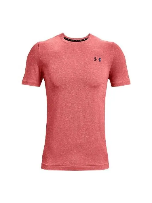 Футболка men's rush seamless training sports round neck short sleeve red Under Armour — изображение 1 из 4, красный