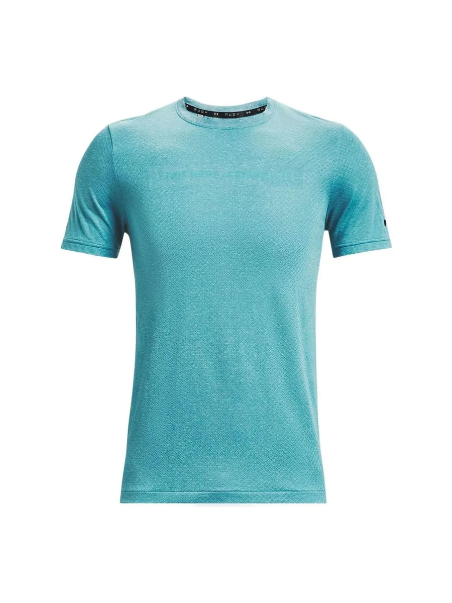 Футболка Under Armour Rush Seamless T-shirt 'Aqua' — изображение 1 из 5, синий