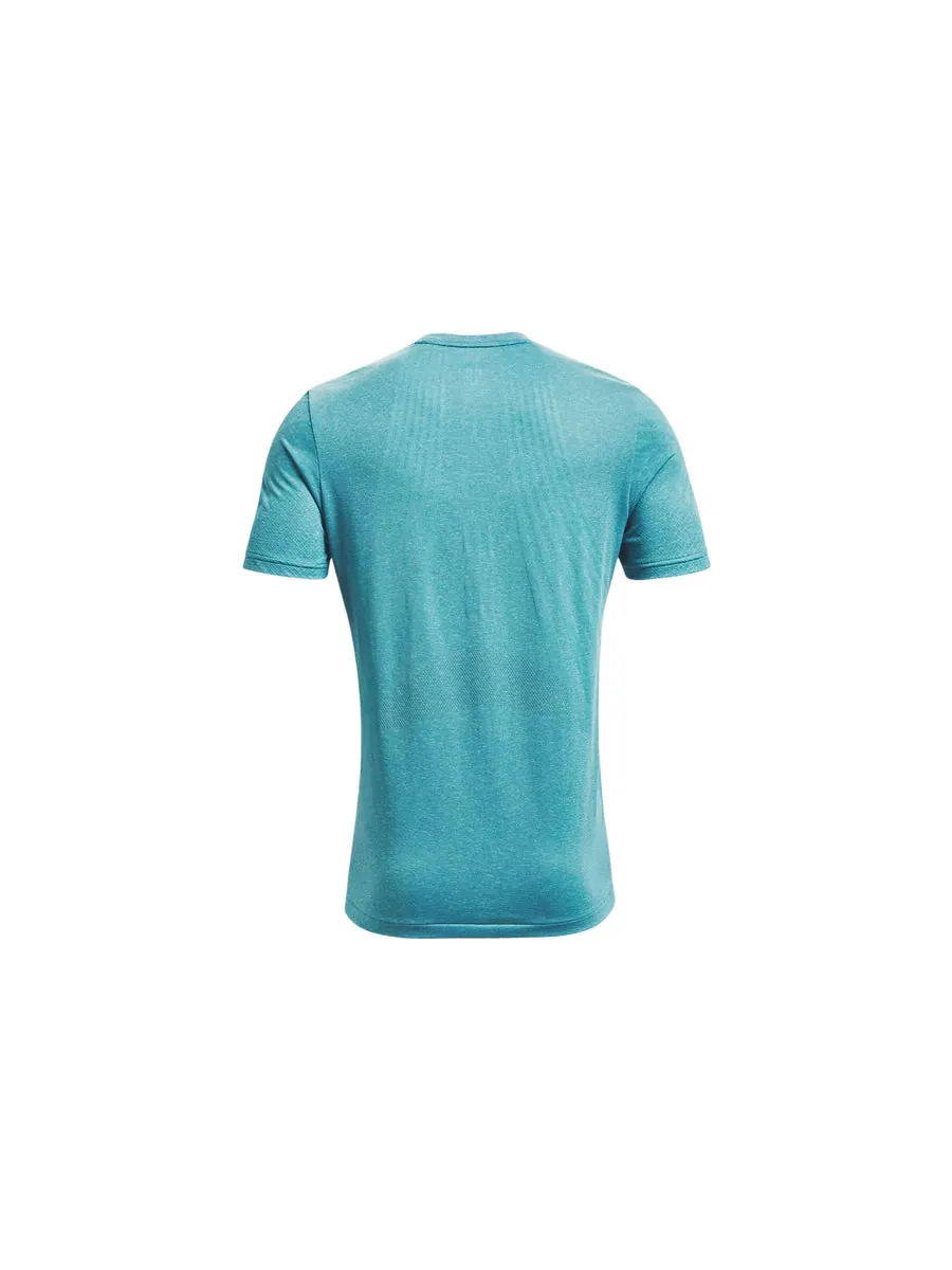 Футболка Under Armour Rush Seamless T-shirt 'Aqua' — изображение 2 из 5, синий
