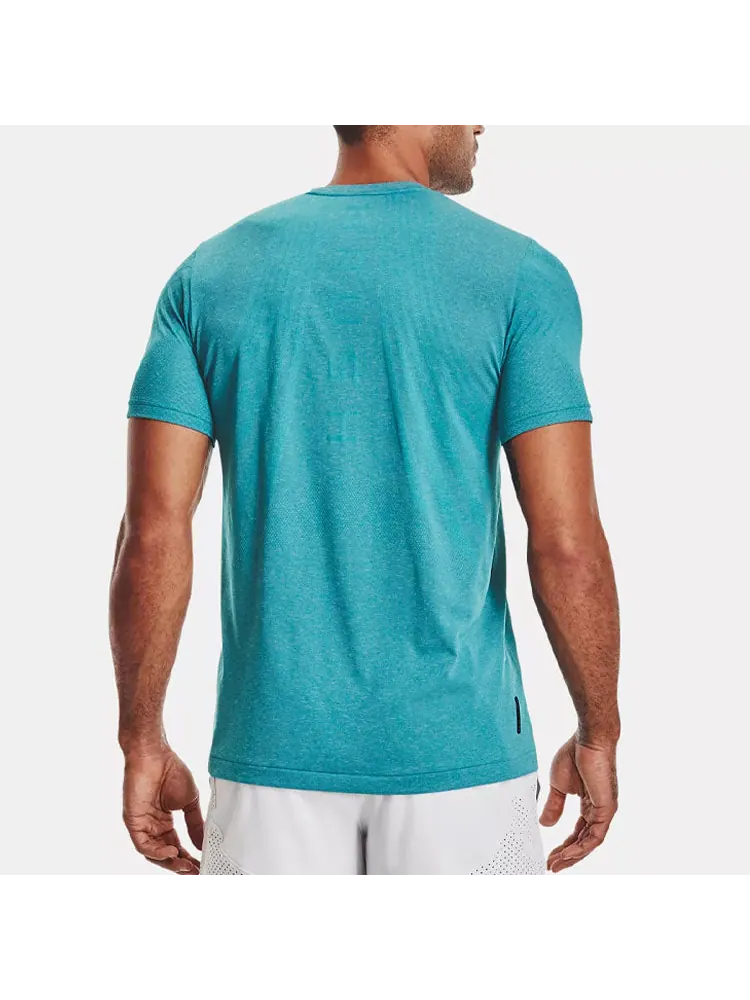 Футболка Under Armour Rush Seamless T-shirt 'Aqua' — изображение 5 из 5, синий