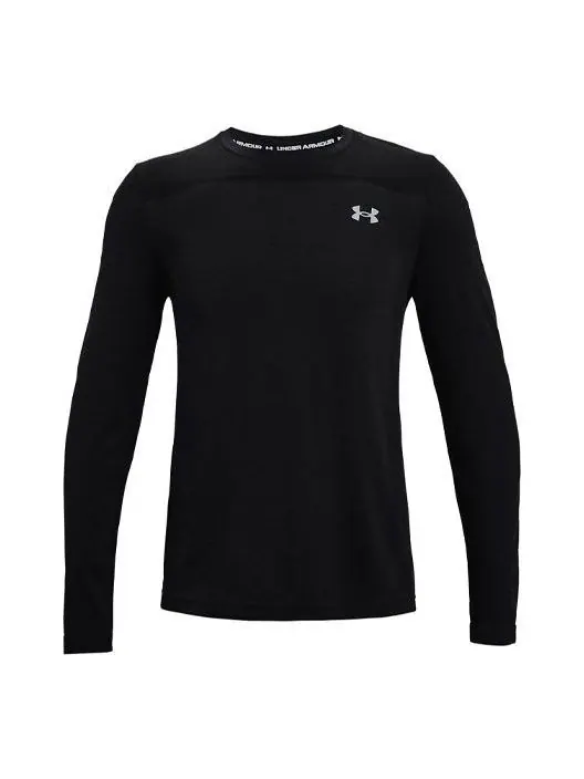 Футболка seamless long sleeve t-shirt 'black' Under Armour — изображение 1 из 4, черный