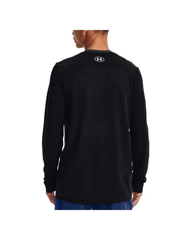 Футболка seamless long sleeve t-shirt 'black' Under Armour — изображение 4 из 4, черный