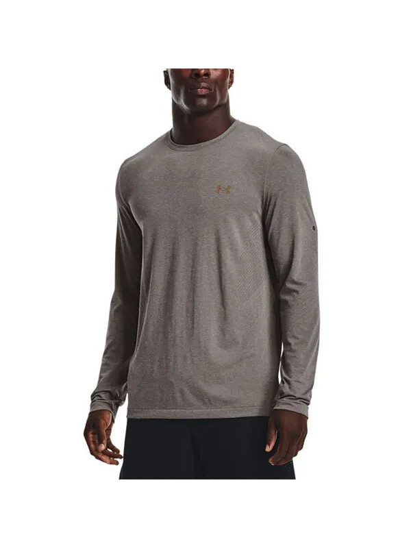 Толстовка rush seamless logo Under Armour — изображение 4 из 4, темный серый