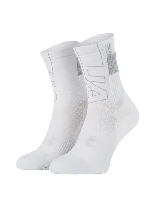 Носки Under Armour ArmourDry Run Crew Socks 'White Grey' — изображение 1 из 2, белый